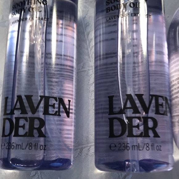 💜🌿 PINK Victoria Secret Lavender Body Set of 3 items (2x Oil, 1x Mist) 8oz 🌿 💜 - Picture 2 of 8